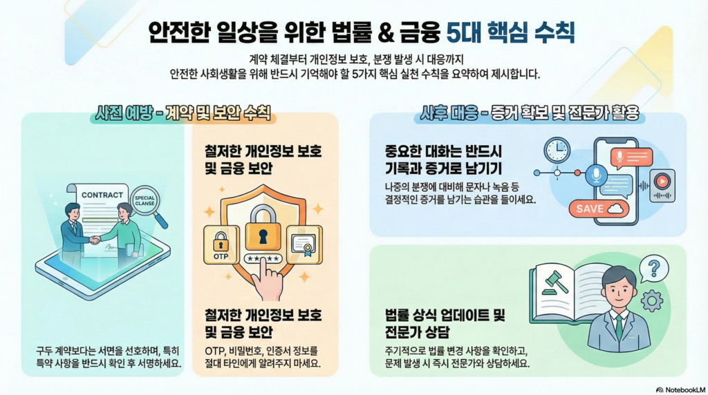 생활법률 기본 개념, 상담 전 알아두면 좋은 기준 2 스스로를 보호하기 위해 꼭 기억해야 할 최소환의 생활법률 체크리스트