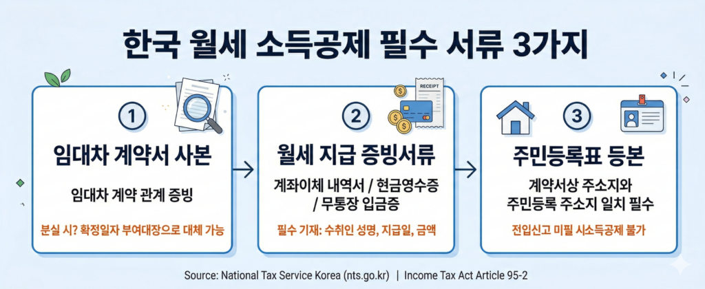 월세 소득공제 필수 서류 3가지