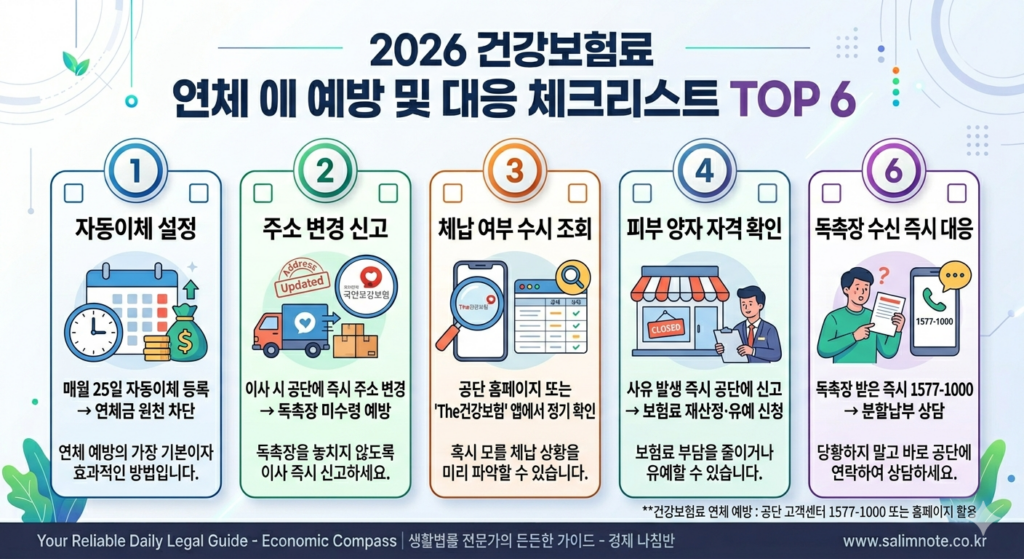 건강보험료 체납, 불이익과 분할납부 확인 기준 2 건강보험료 체납 불이익 전 체크리스트