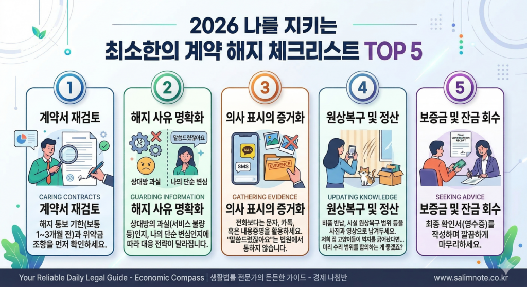 정당하게 계약 해지하는 5단계 실전 가이드