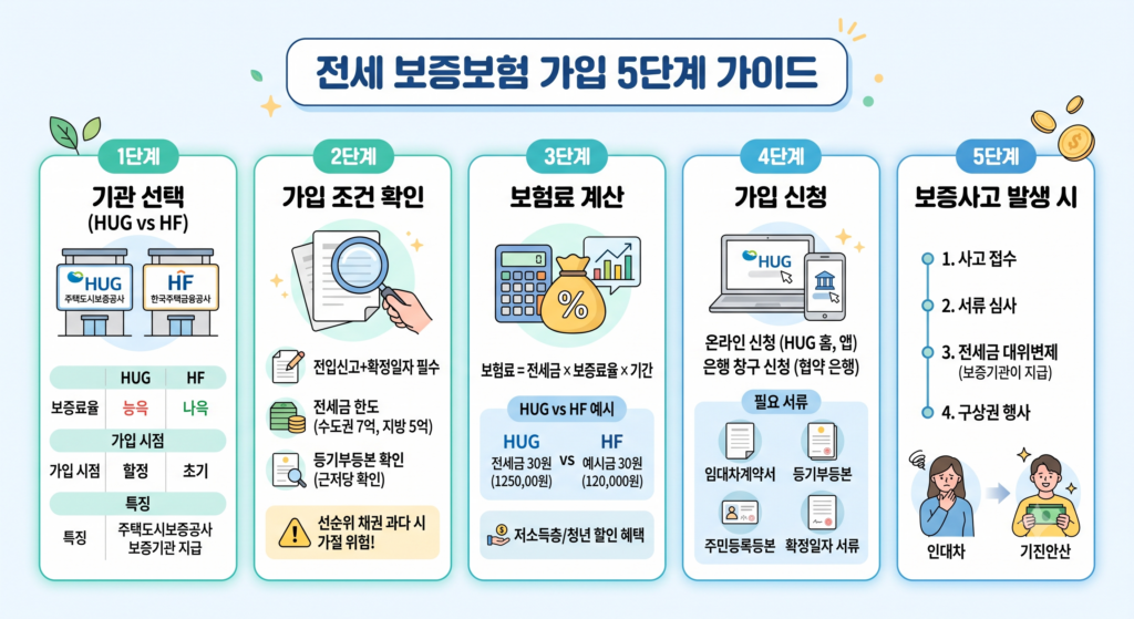 전세 보증보험 가입 전 꼭 확인할 서류 2 전제 보증금 5단계 가이드