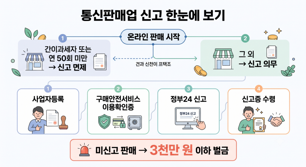 통신판매업 신고 한눈에 